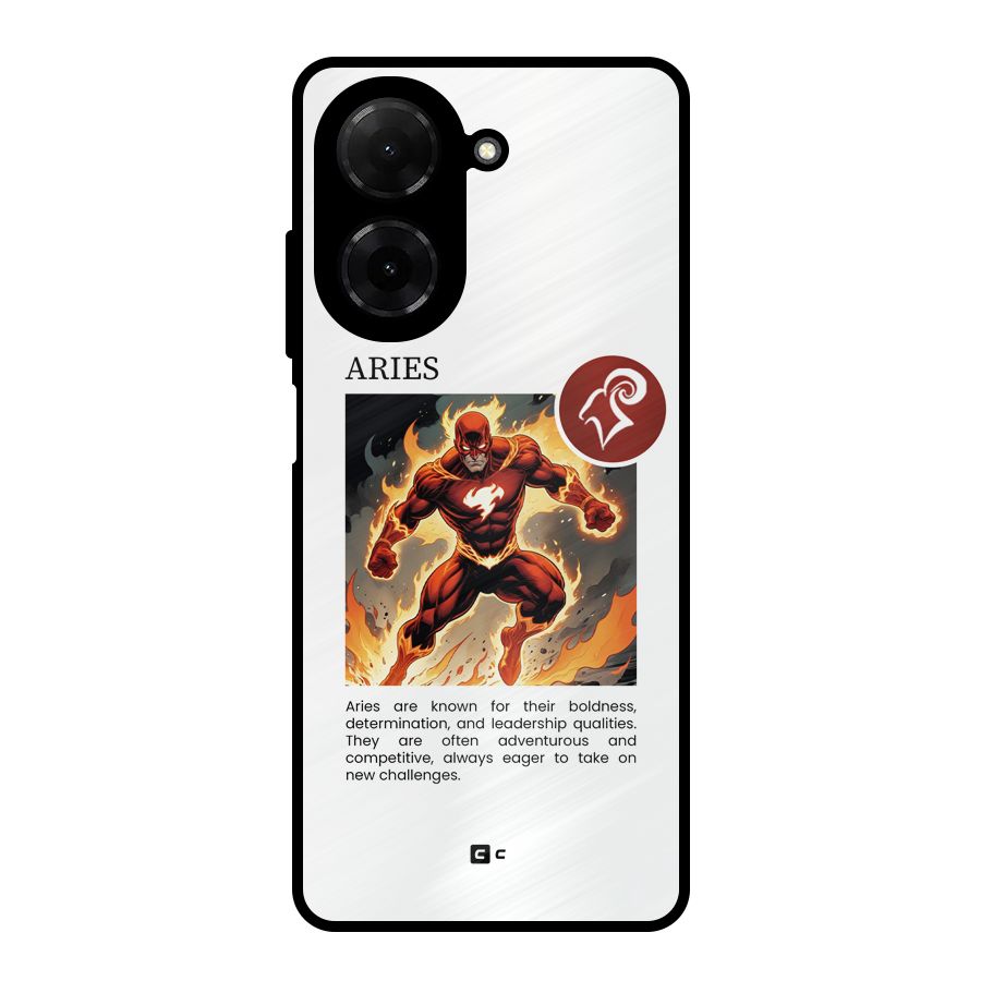 Awesome Aries Metal Back Case for Redmi A5 4G