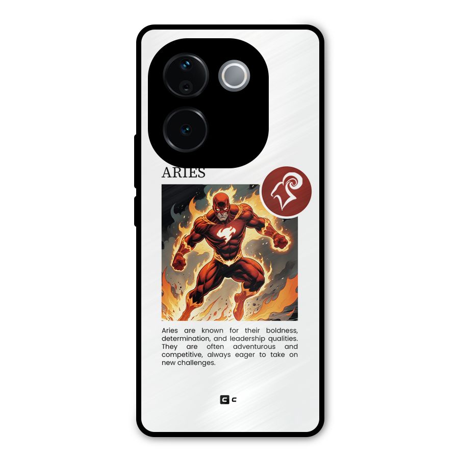 Awesome Aries Metal Back Case for Vivo T3 Pro