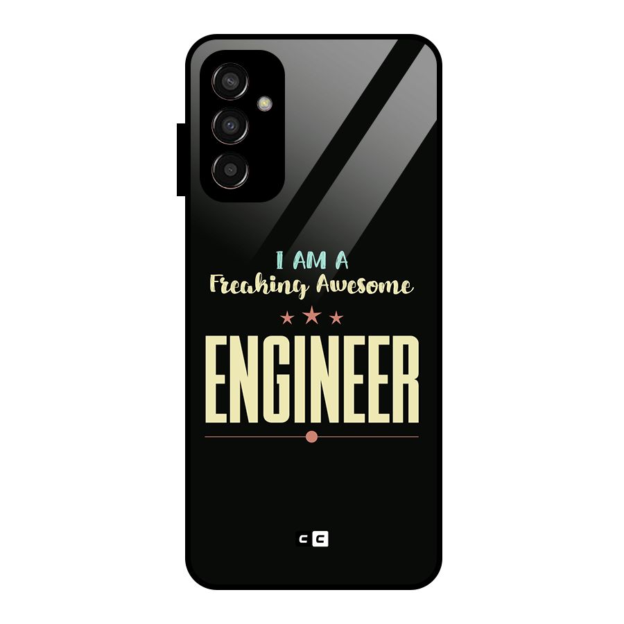 Awesome Engineer Glass Back Case for Galaxy F13