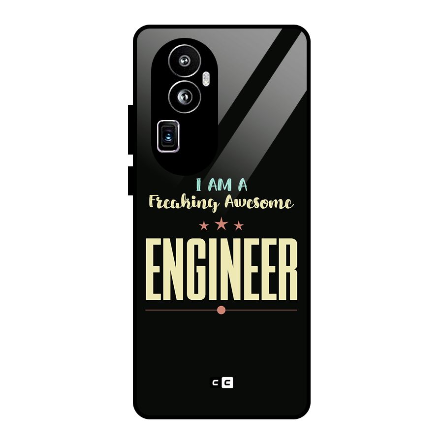 Awesome Engineer Glass Back Case for Oppo Reno10 Pro Plus