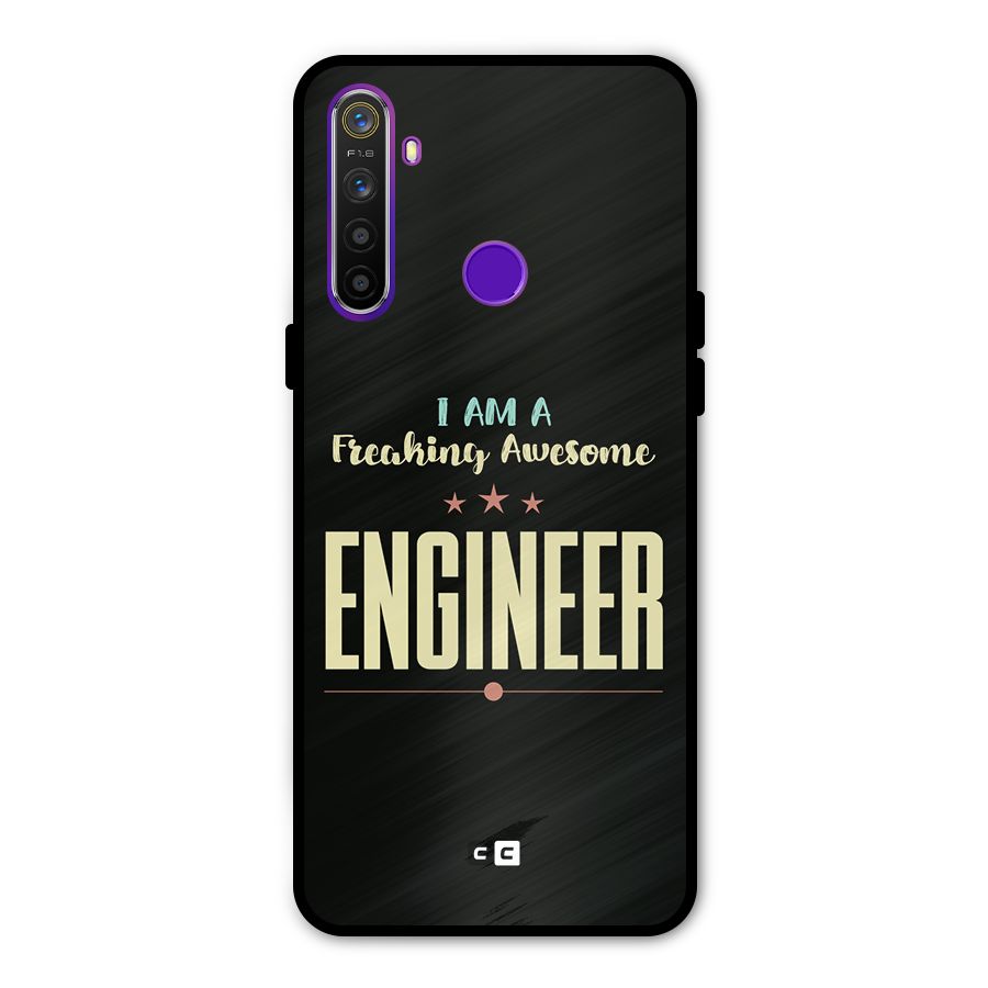 Awesome Engineer Glass Back Case for Realme 5s