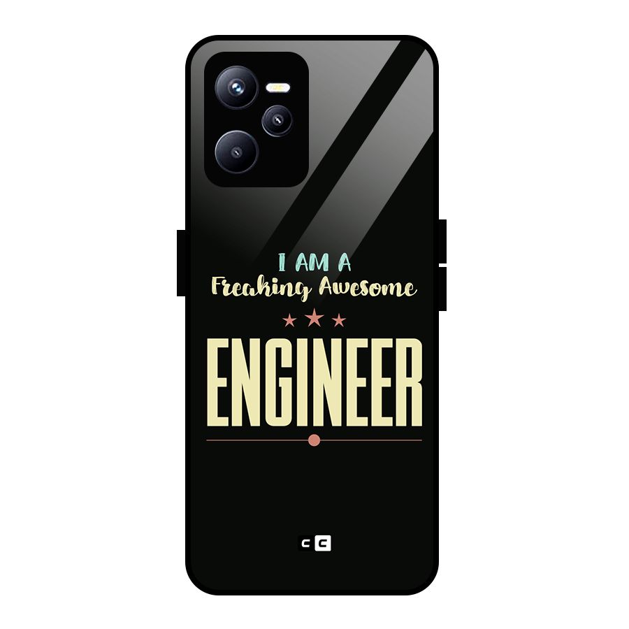 Awesome Engineer Glass Back Case for Realme C35