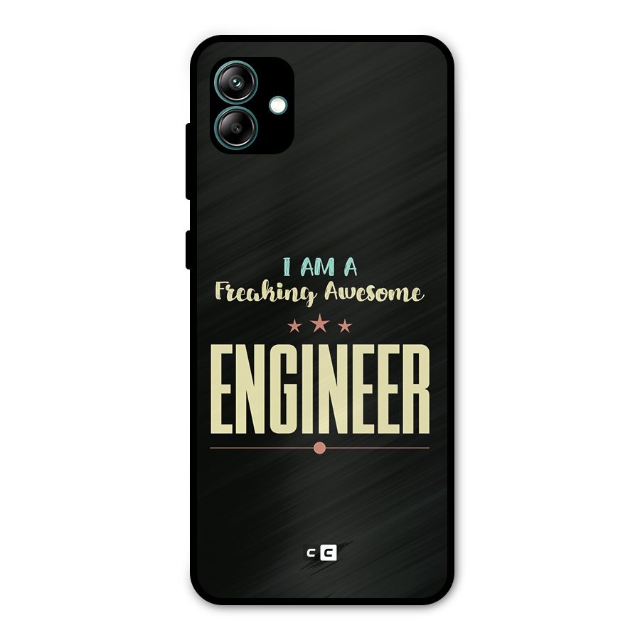 Awesome Engineer Metal Back Case for Galaxy A04