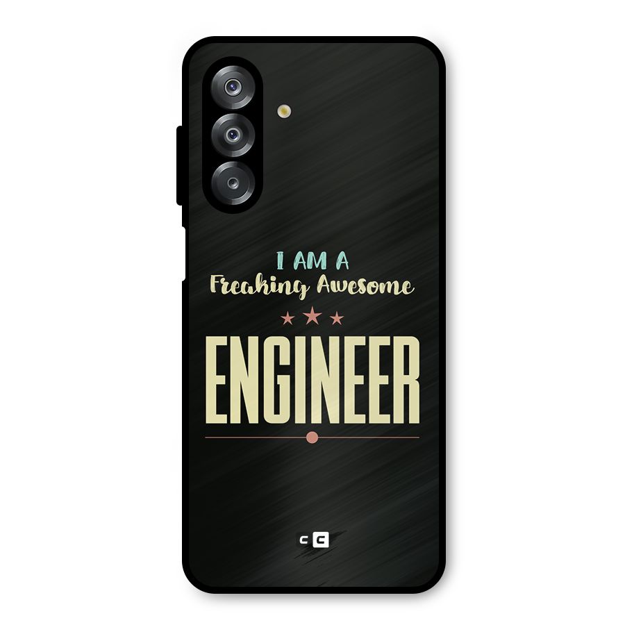 Awesome Engineer Metal Back Case for Galaxy A26