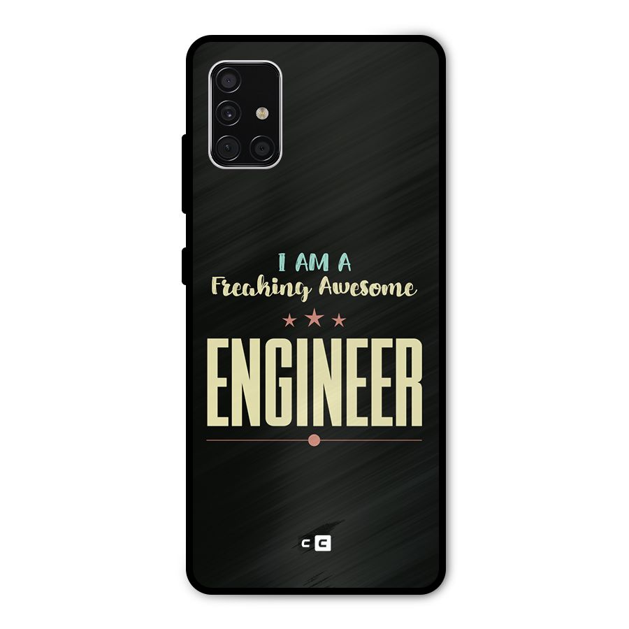 Awesome Engineer Metal Back Case for Galaxy A51