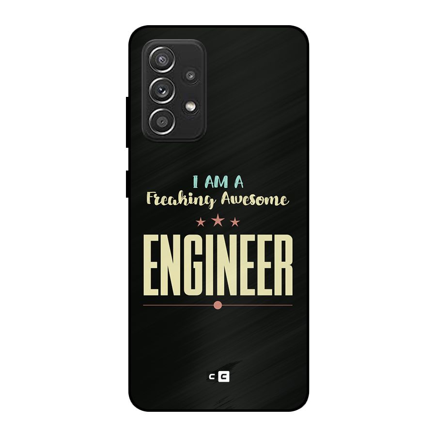 Awesome Engineer Metal Back Case for Galaxy A52s 5G