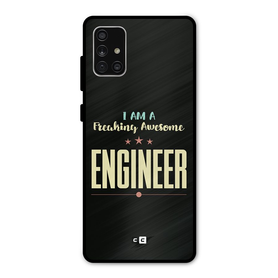 Awesome Engineer Metal Back Case for Galaxy A71