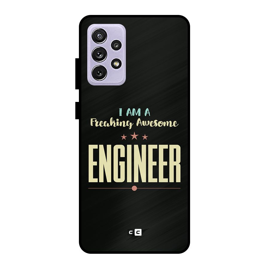 Awesome Engineer Metal Back Case for Galaxy A72