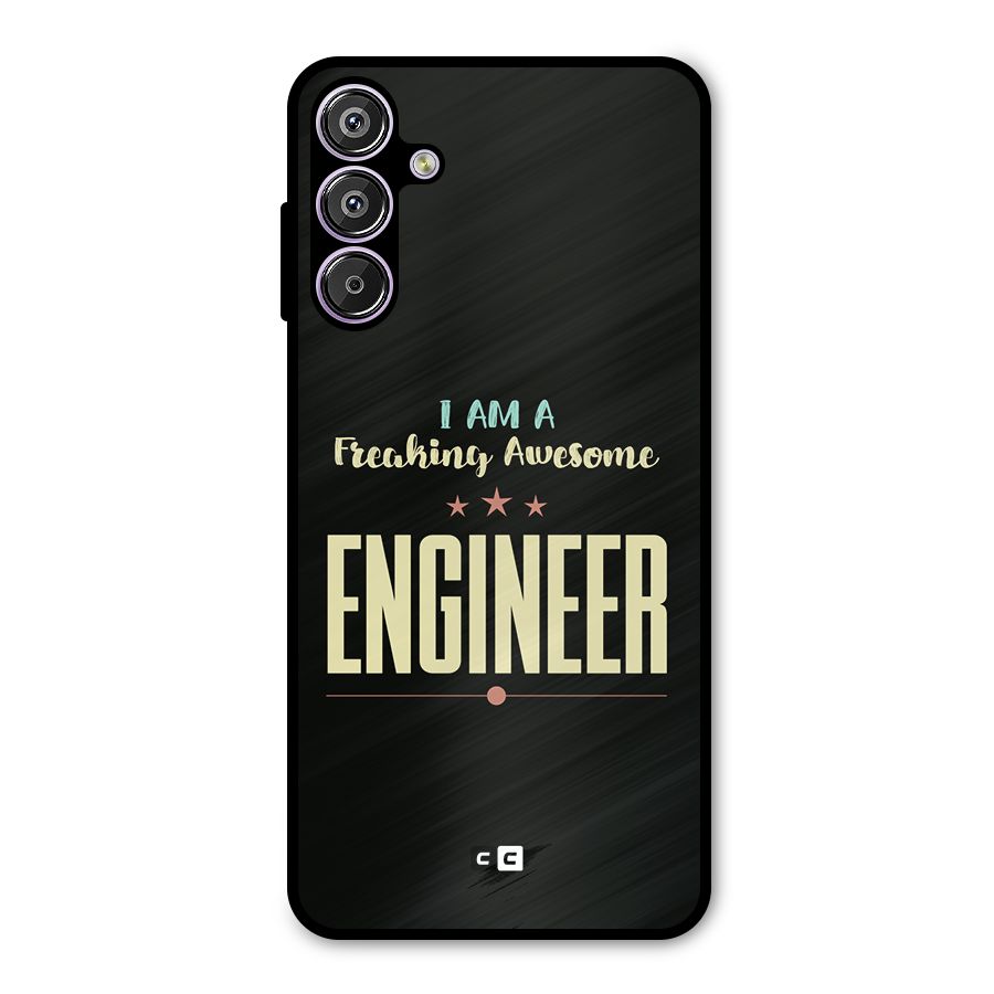 Awesome Engineer Metal Back Case for Galaxy M15