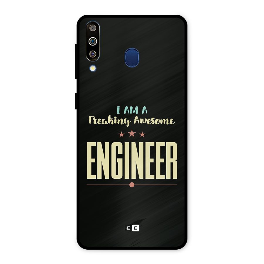 Awesome Engineer Metal Back Case for Galaxy M30