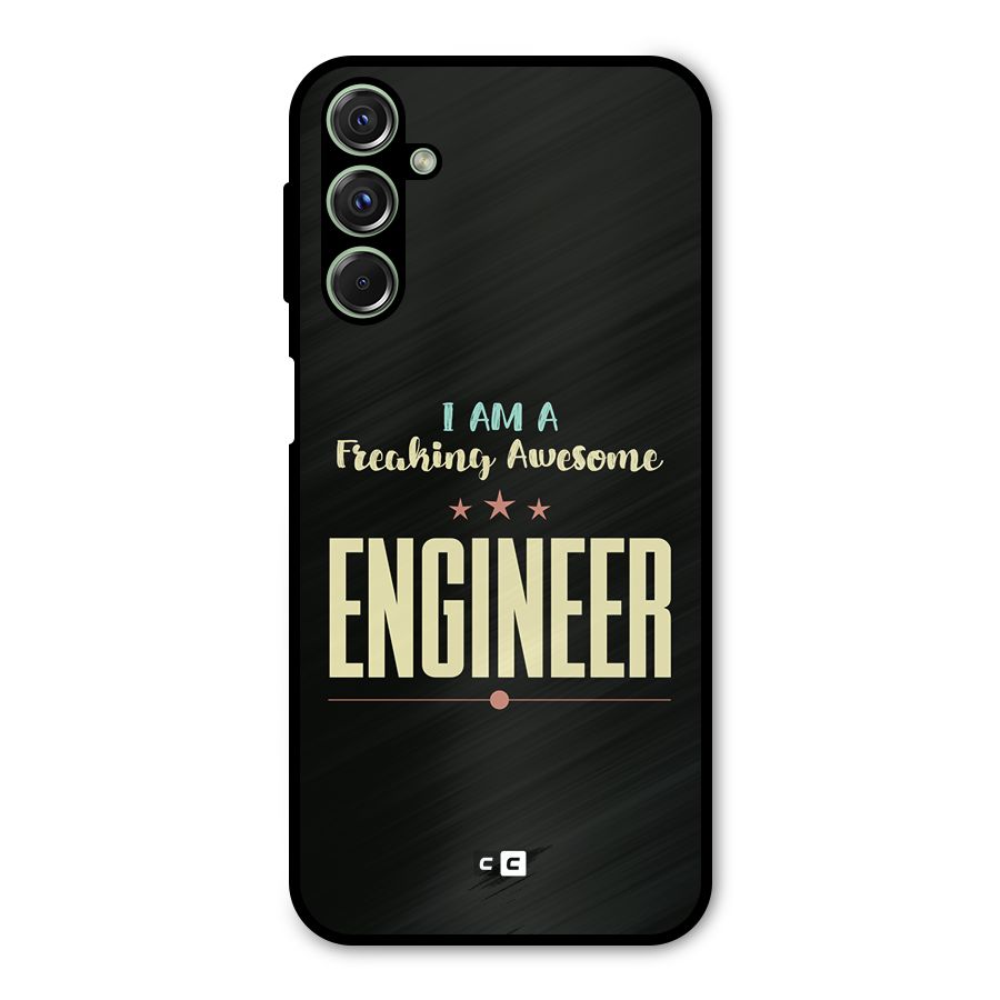 Awesome Engineer Metal Back Case for Galaxy M34