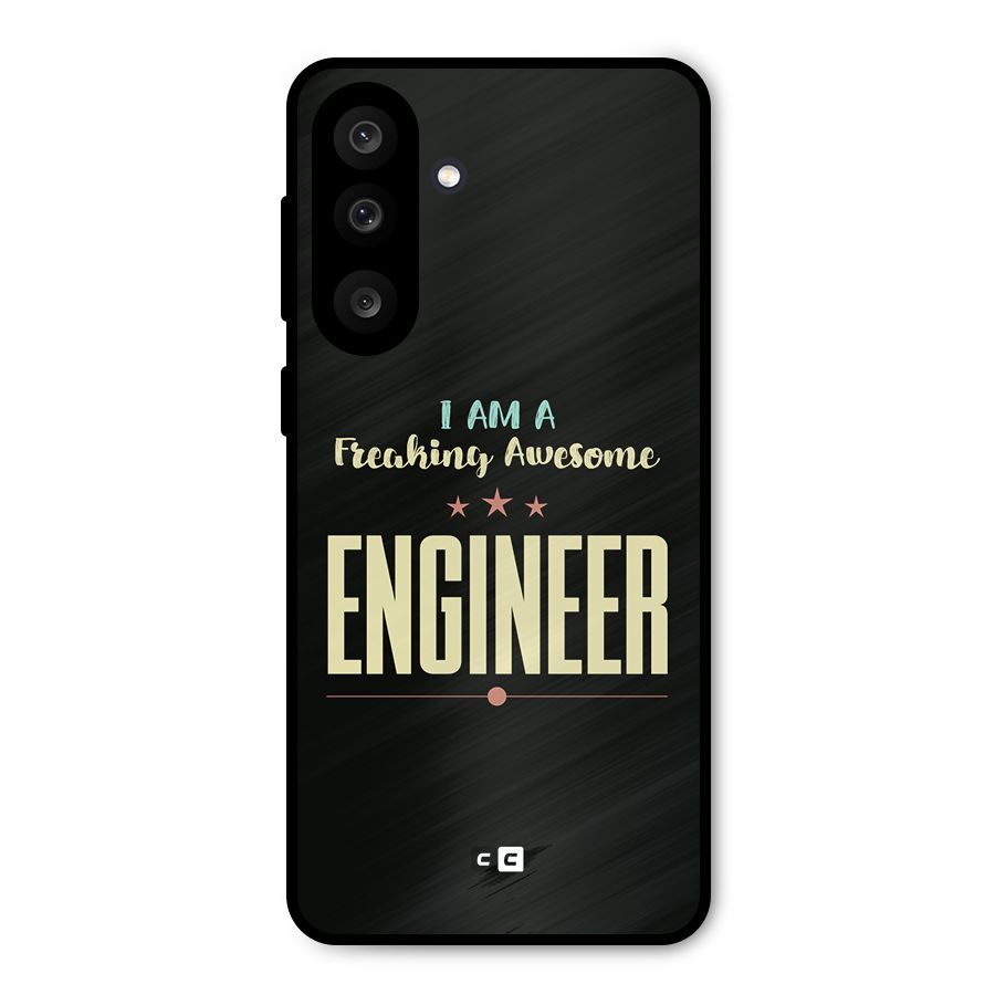 Awesome Engineer Metal Back Case for Galaxy M56
