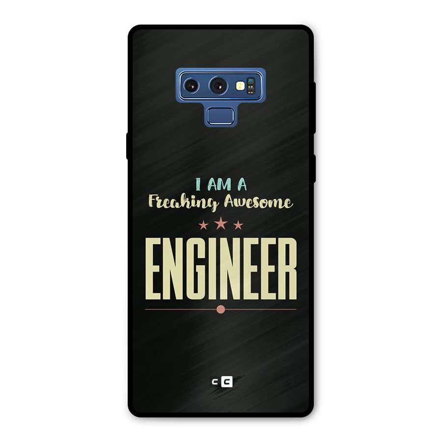Awesome Engineer Metal Back Case for Galaxy Note 9