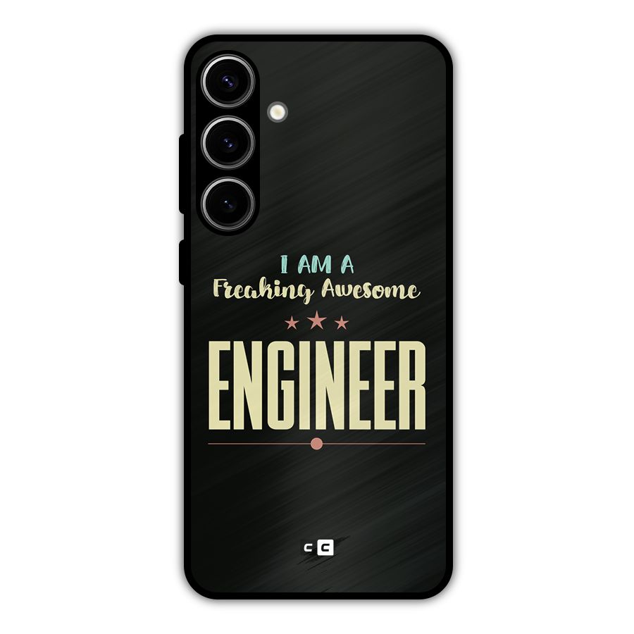 Awesome Engineer Metal Back Case for Galaxy S24 Plus