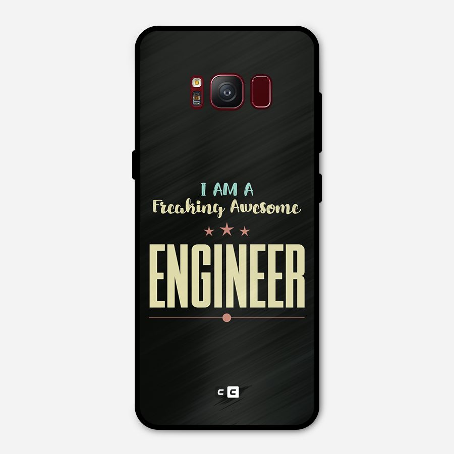 Awesome Engineer Metal Back Case for Galaxy S8
