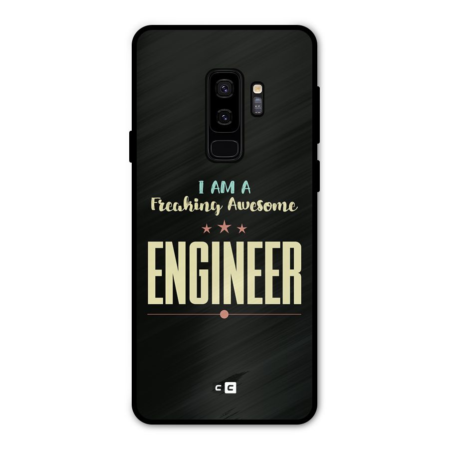Awesome Engineer Metal Back Case for Galaxy S9 Plus