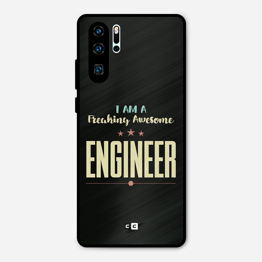 Awesome Engineer Metal Back Case for Huawei P30 Pro