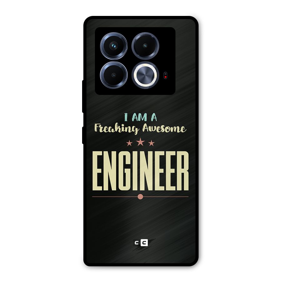 Awesome Engineer Metal Back Case for Infinix Note 40 5G