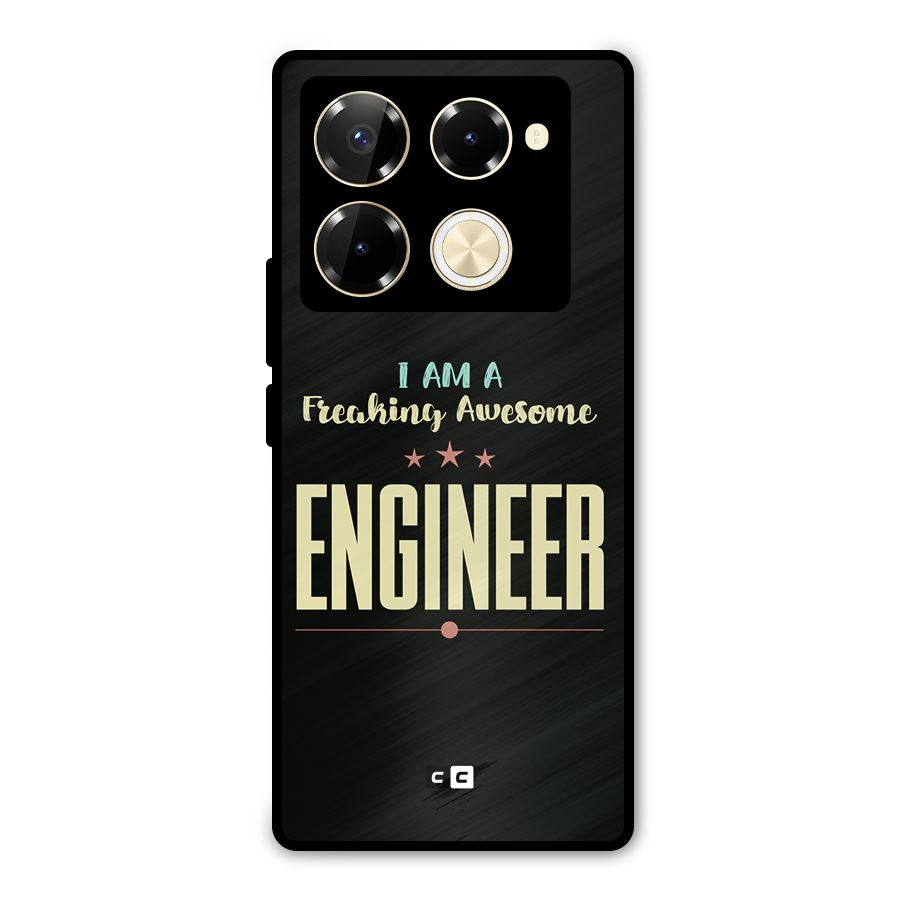 Awesome Engineer Metal Back Case for Infinix Note 40 Pro Plus