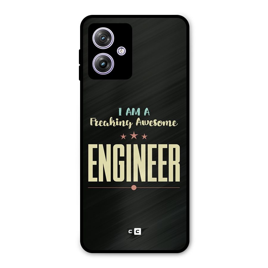 Awesome Engineer Metal Back Case for Moto G64