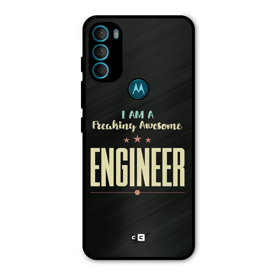 Awesome Engineer Metal Back Case for Moto G71 5G