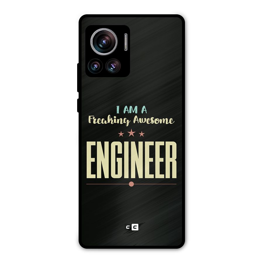 Awesome Engineer Metal Back Case for Motorola Edge 30 Ultra