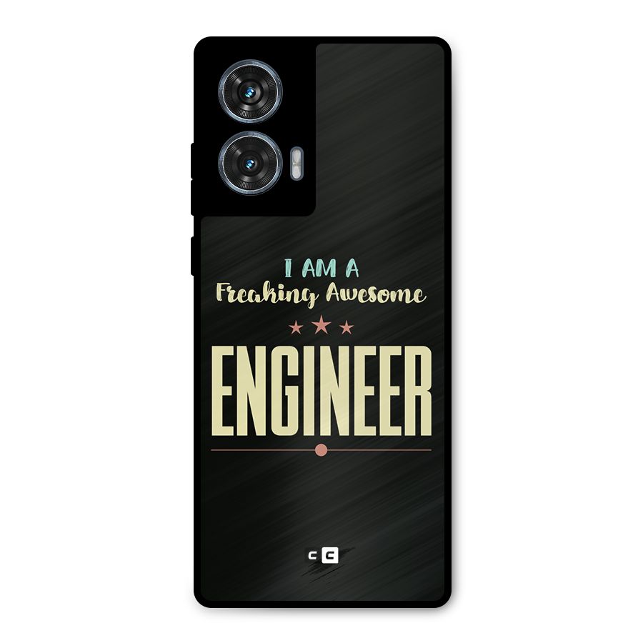 Awesome Engineer Metal Back Case for Motorola Edge 50 Fusion