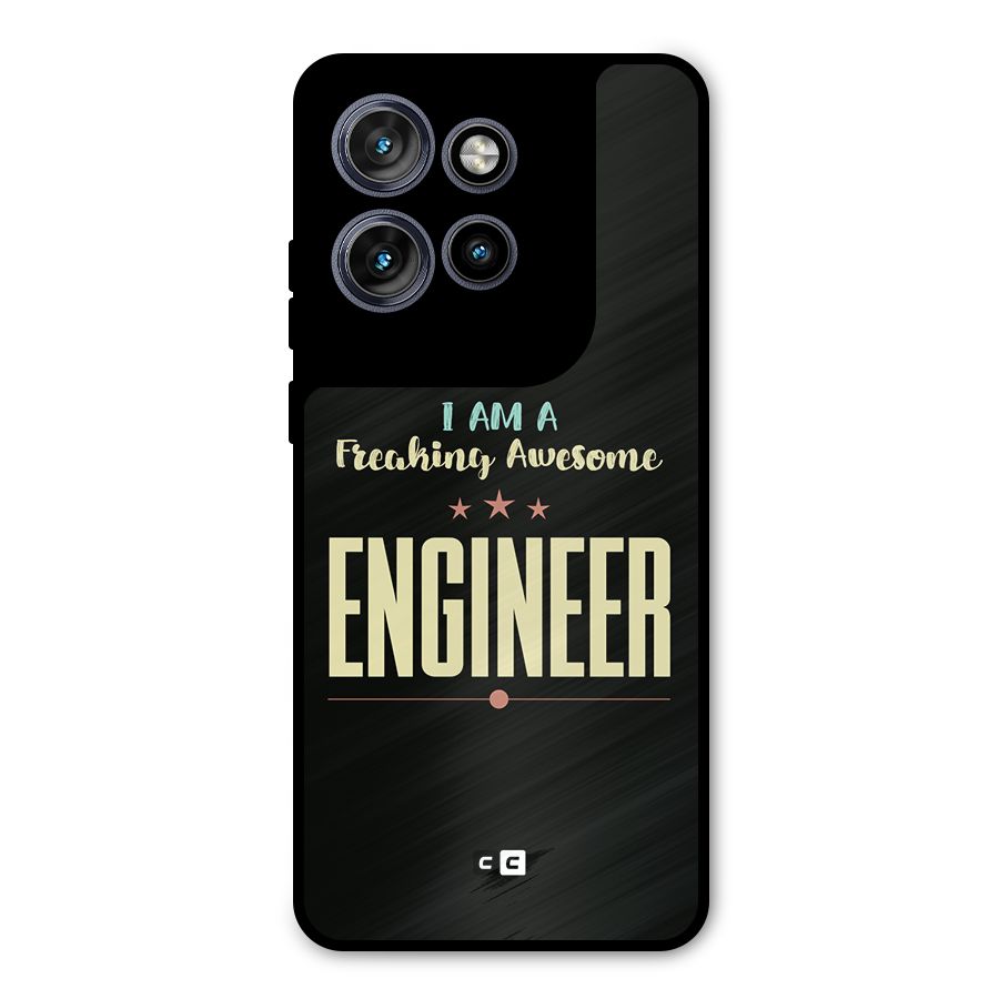 Awesome Engineer Metal Back Case for Motorola Edge 50 Neo