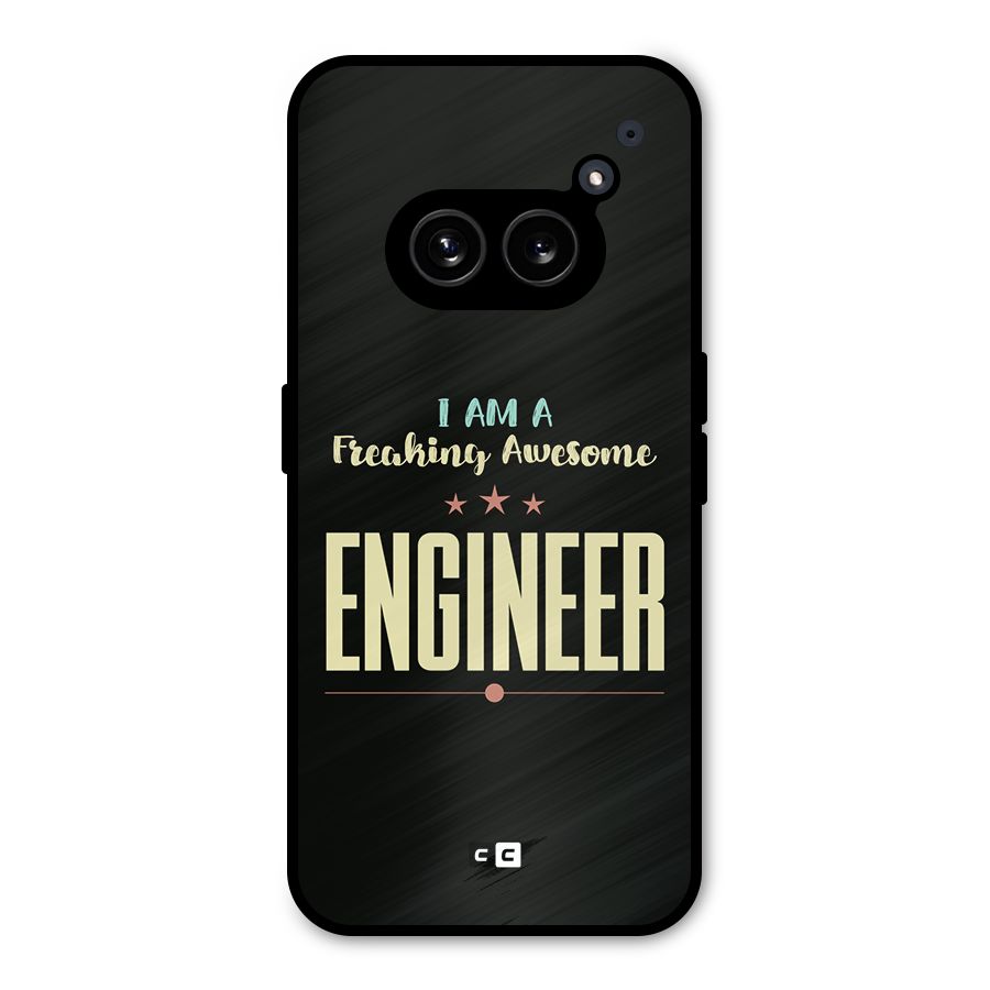 Awesome Engineer Metal Back Case for Nothing Phone 2a Plus