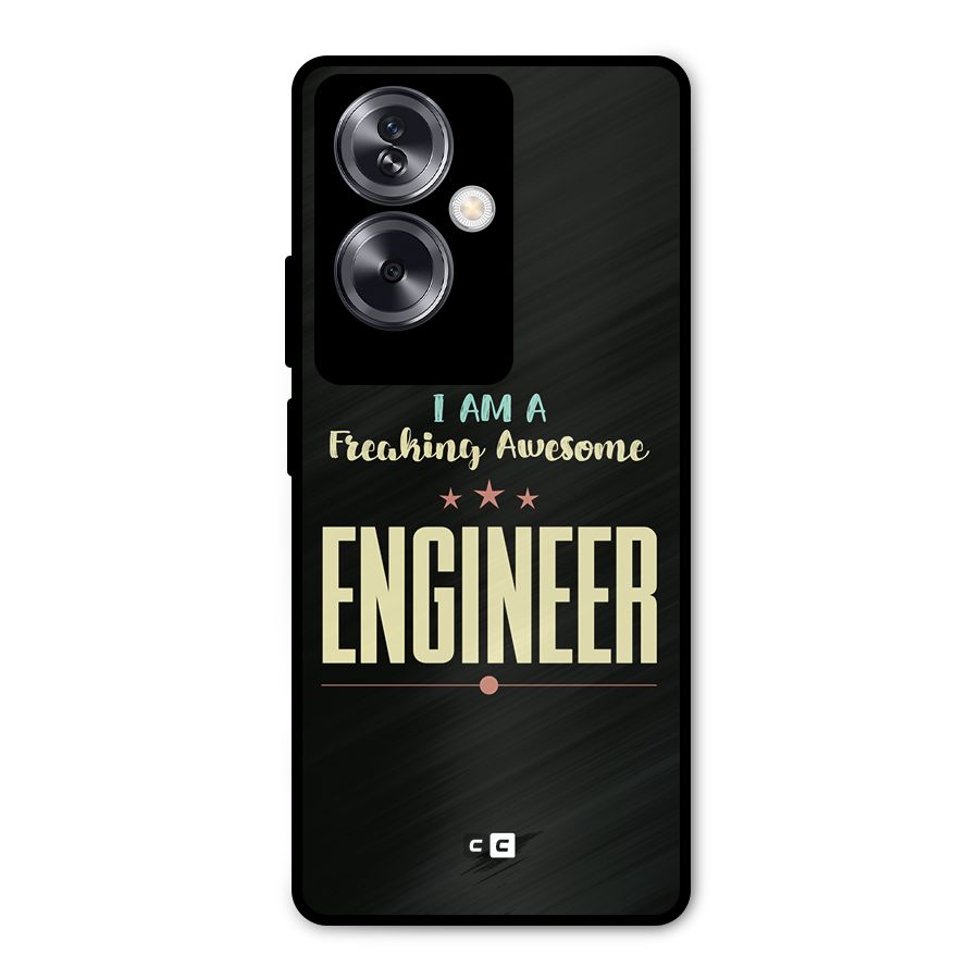 Awesome Engineer Metal Back Case for Oppo A79 5G