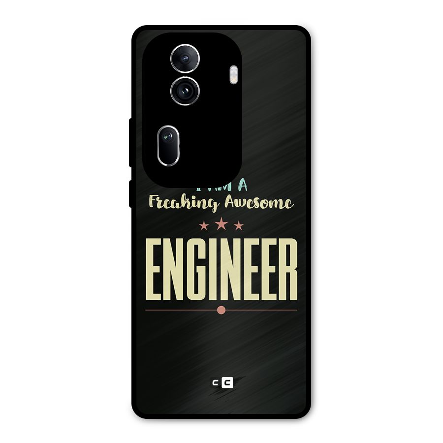 Awesome Engineer Metal Back Case for Oppo Reno11 Pro 5G