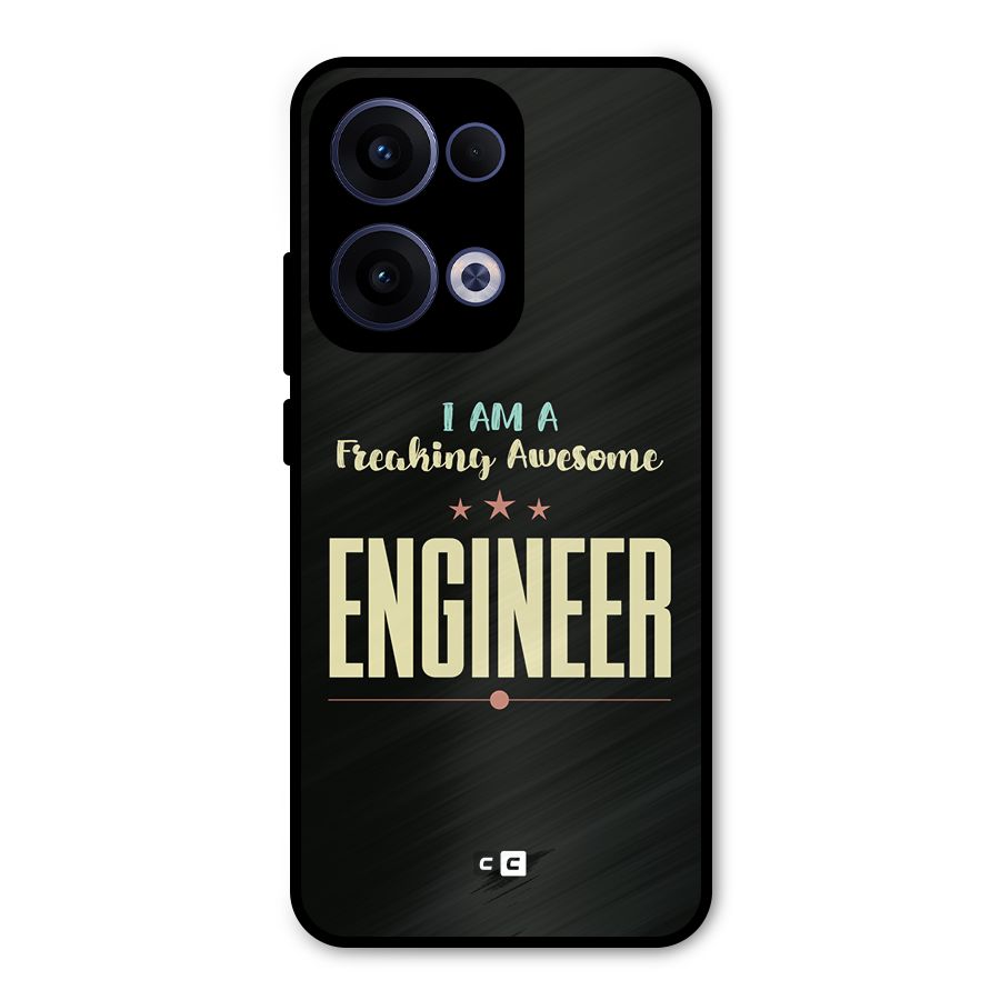 Awesome Engineer Metal Back Case for Oppo Reno13