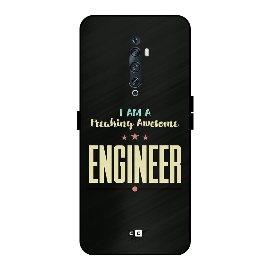 Awesome Engineer Metal Back Case for Oppo Reno2 Z