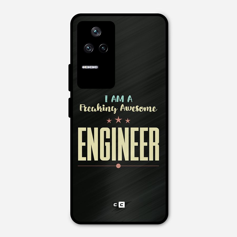 Awesome Engineer Metal Back Case for Poco F4 5G