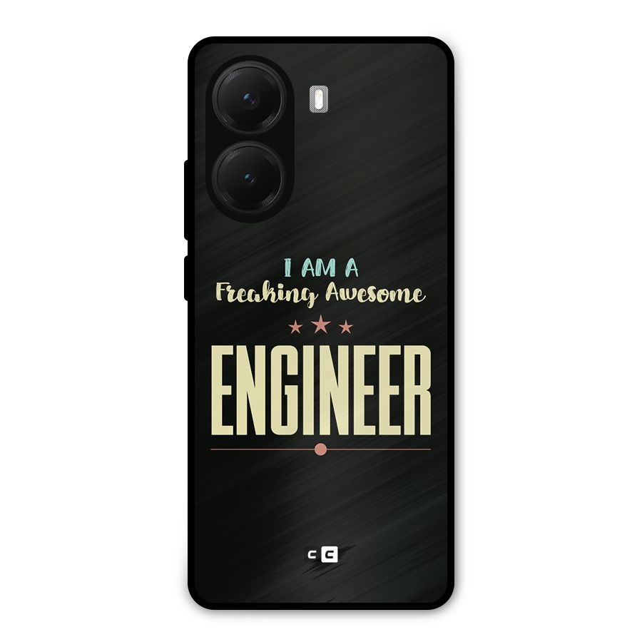 Awesome Engineer Metal Back Case for Poco X7 Pro