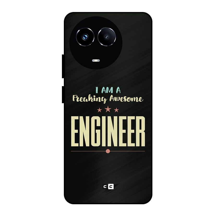 Awesome Engineer Metal Back Case for Realme 11X