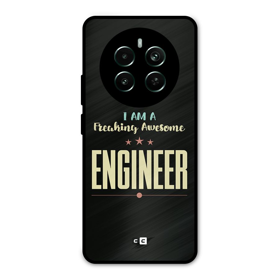 Awesome Engineer Metal Back Case for Realme 12 Pro Plus