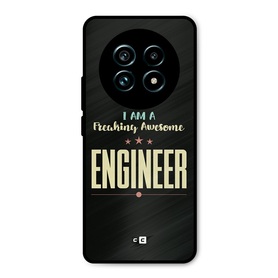 Awesome Engineer Metal Back Case for Realme 13 Pro Plus