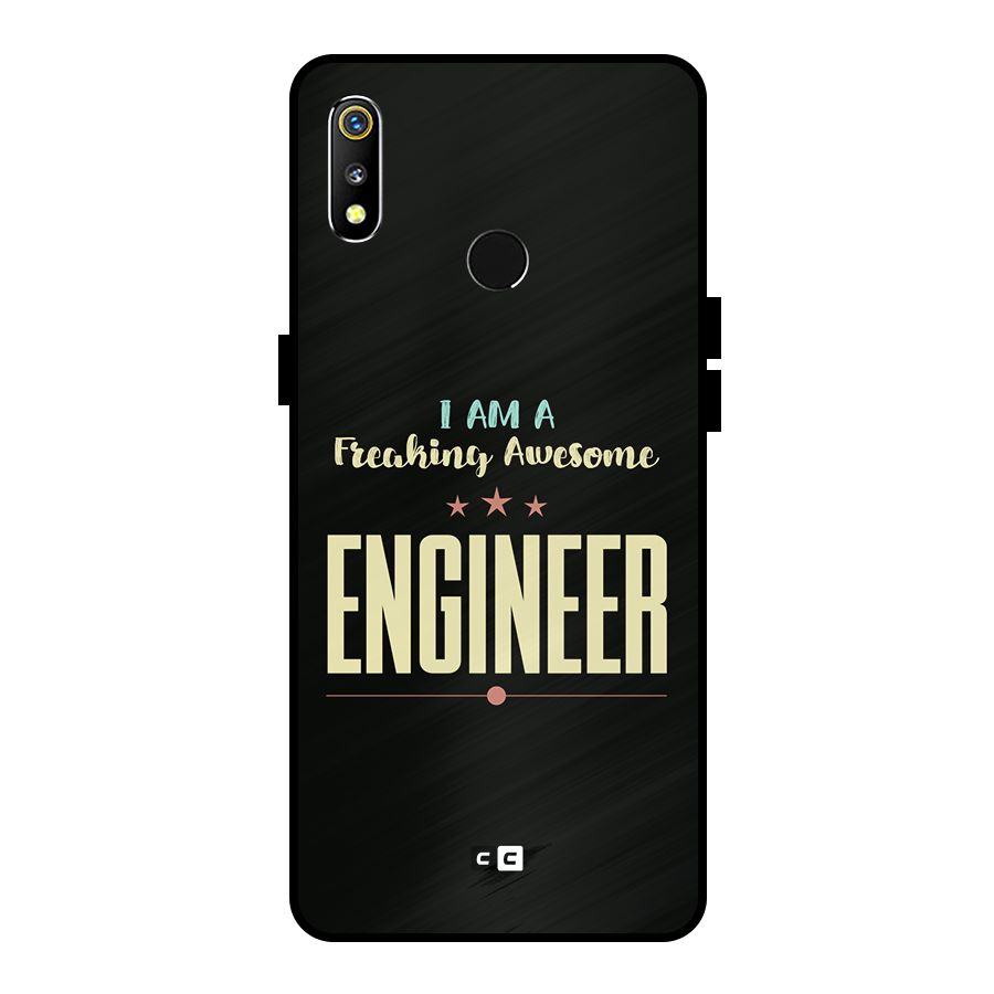 Awesome Engineer Metal Back Case for Realme 3
