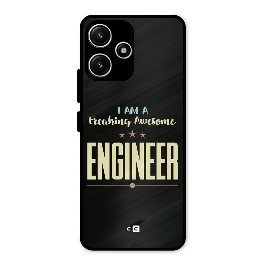 Awesome Engineer Metal Back Case for Redmi 12 5G