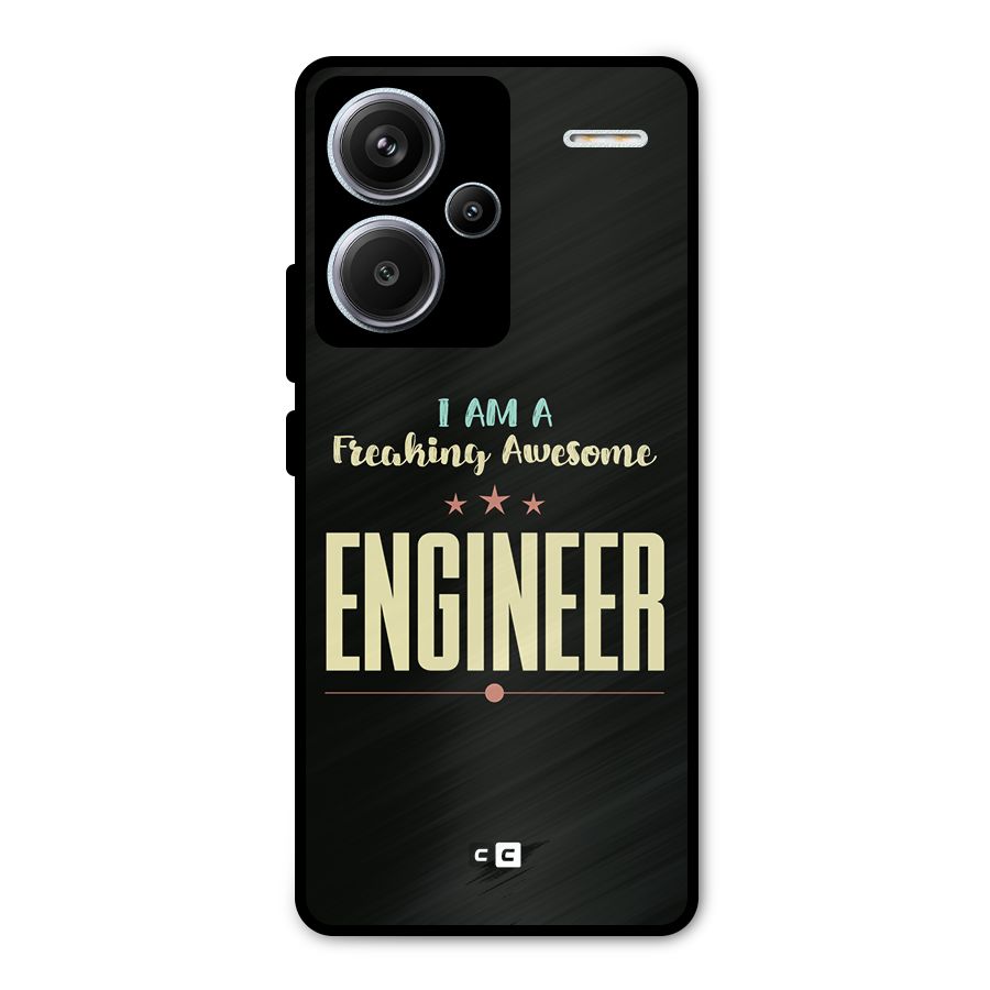 Awesome Engineer Metal Back Case for Redmi Note 13 Pro Plus