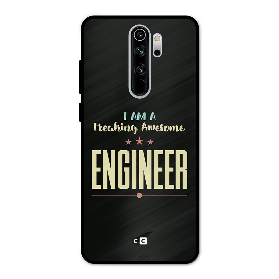 Awesome Engineer Metal Back Case for Redmi Note 8 Pro