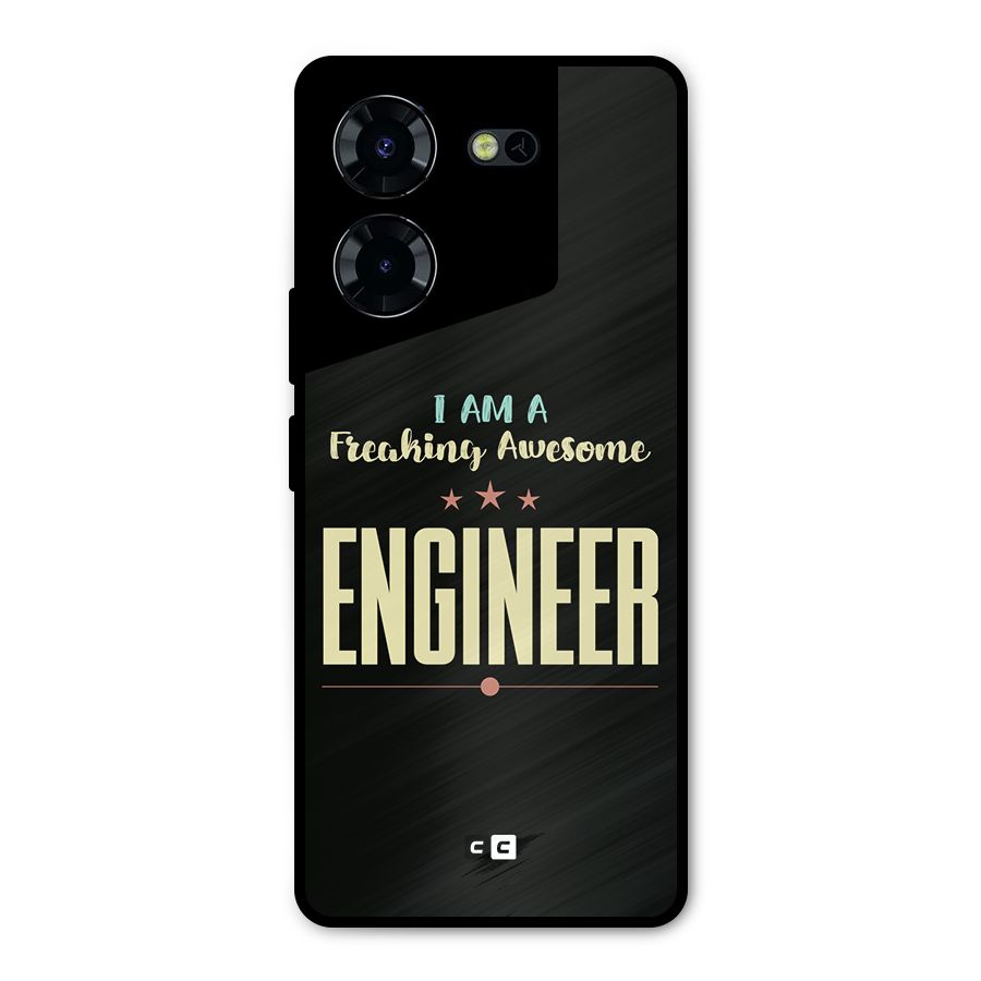 Awesome Engineer Metal Back Case for Tecno Pova 5 Pro 5G
