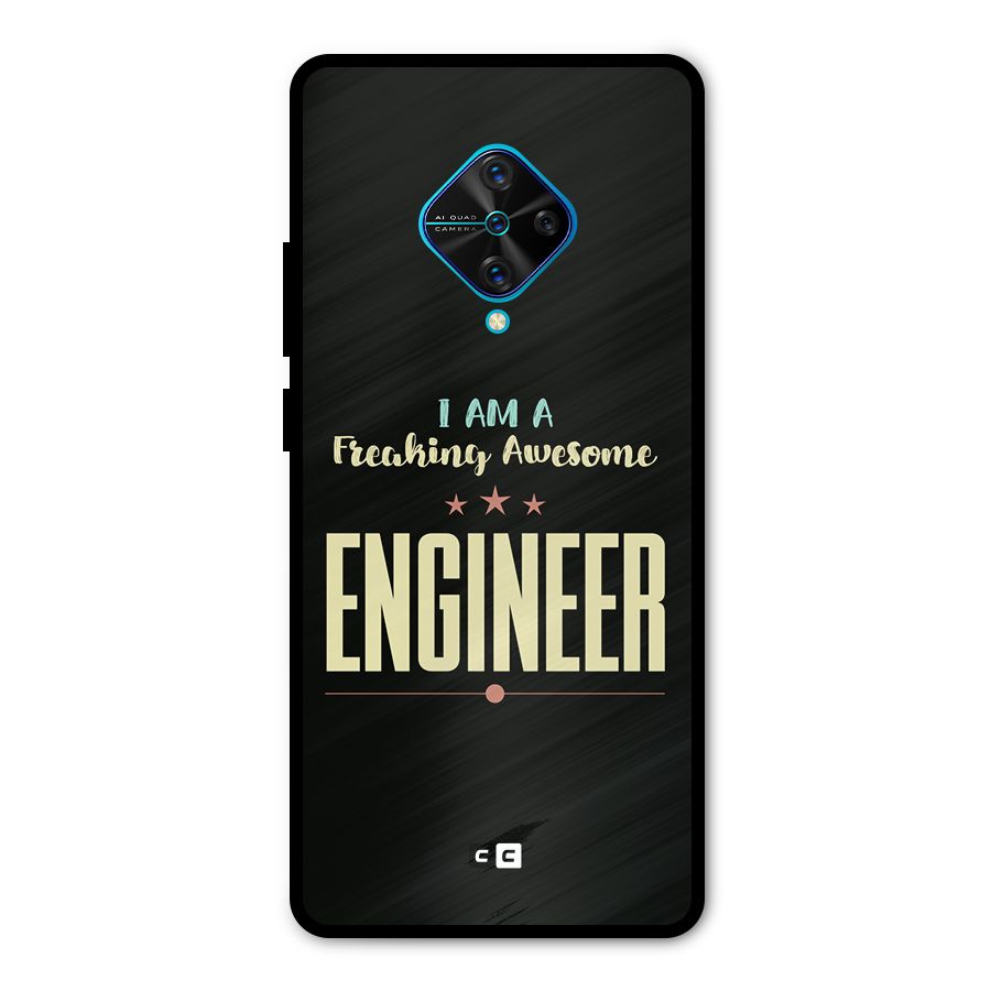 Awesome Engineer Metal Back Case for Vivo S1 Pro
