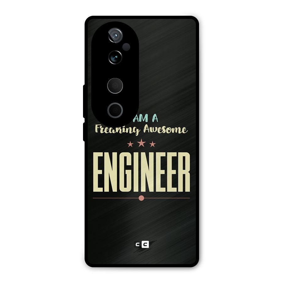 Awesome Engineer Metal Back Case for Vivo T3 Ultra