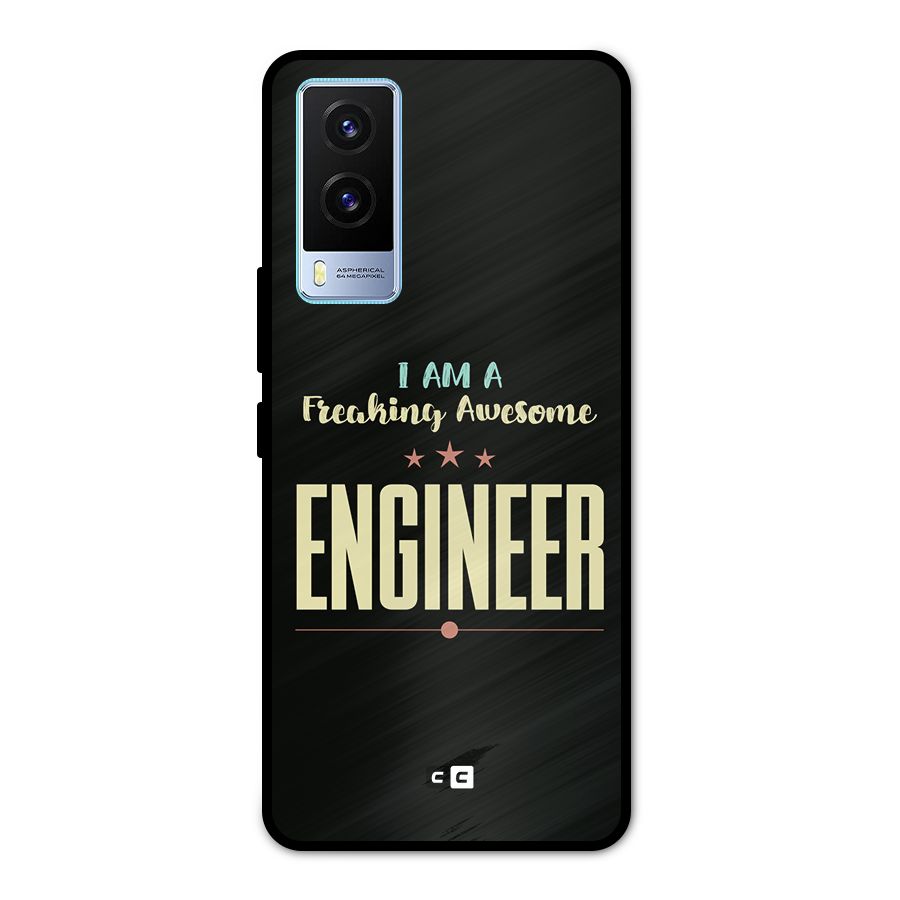 Awesome Engineer Metal Back Case for Vivo V21e 5G