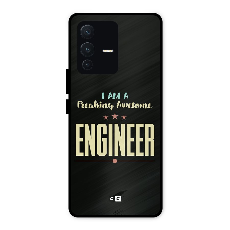 Awesome Engineer Metal Back Case for Vivo V23 5G