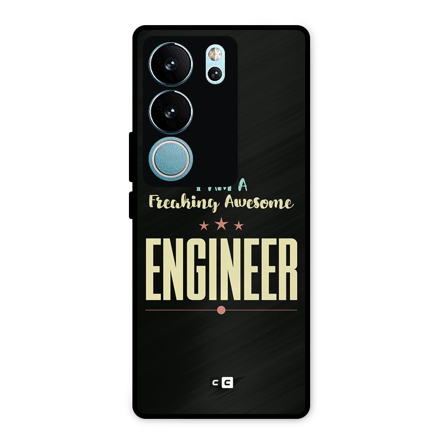 Awesome Engineer Metal Back Case for Vivo V29