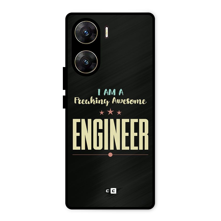 Awesome Engineer Metal Back Case for Vivo V29e
