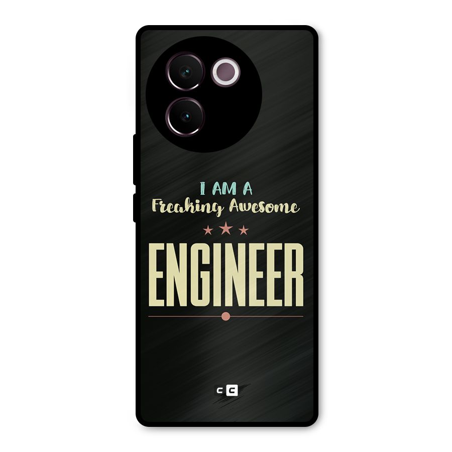 Awesome Engineer Metal Back Case for Vivo V30e